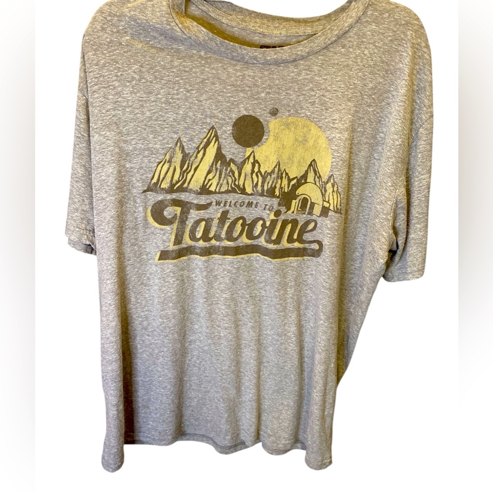 Star Wars Gray Graphic Tee Relaxed Fit XL